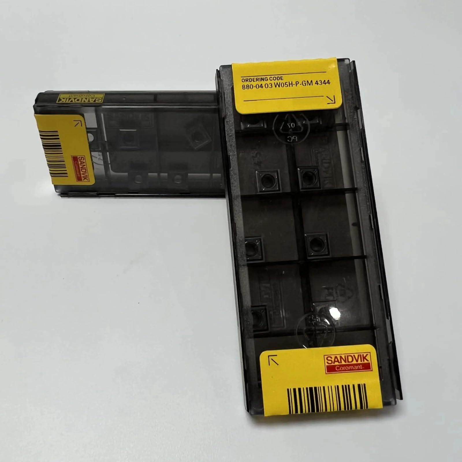 

Original Sandvik / 880-0403W05H-P-GM 4344 / CNC lathe carbide blade 10 PCS