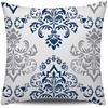 Decorative Throw Pillowcase 40x40cm Blue Modern Simple Square Pillowcase Sofa Farmhouse Living Room Cushion Cover