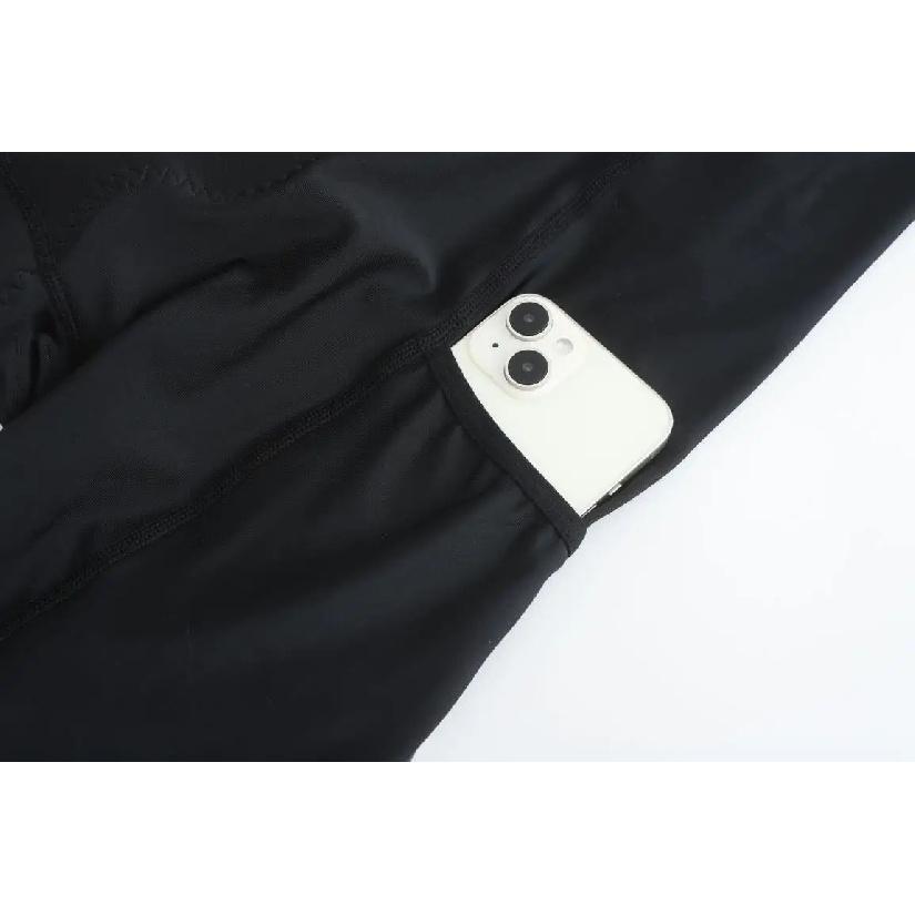 Rsantce 2024 2 Pocket Winter Fleece Thermal Men Cycling Long Bib Pants Tights Pad Warm MTB Bike Cycling Bib Trousers