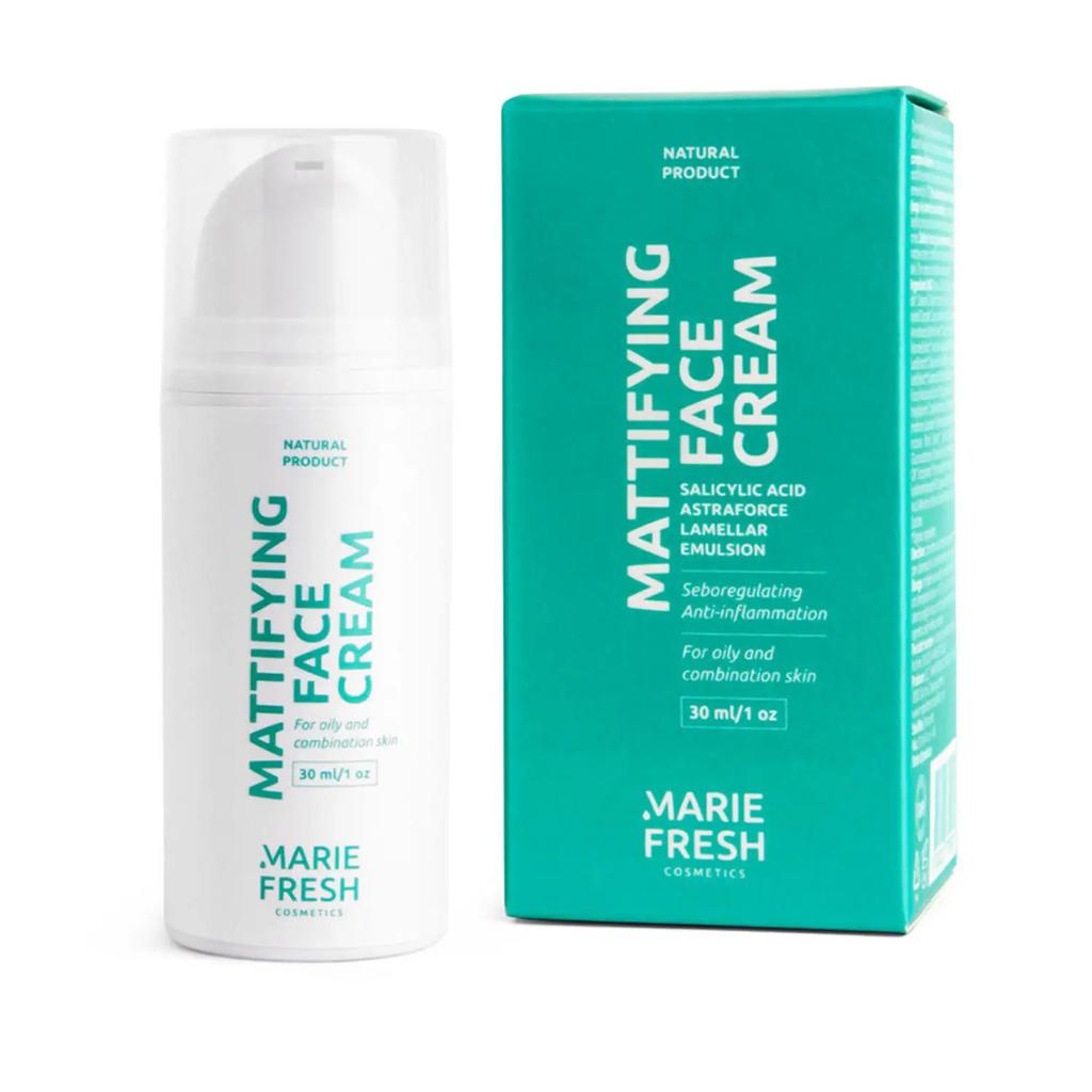 Mattierende Creme mit Salicylsäure für fettige und Mischhaut Marie Fresh 30 ml
