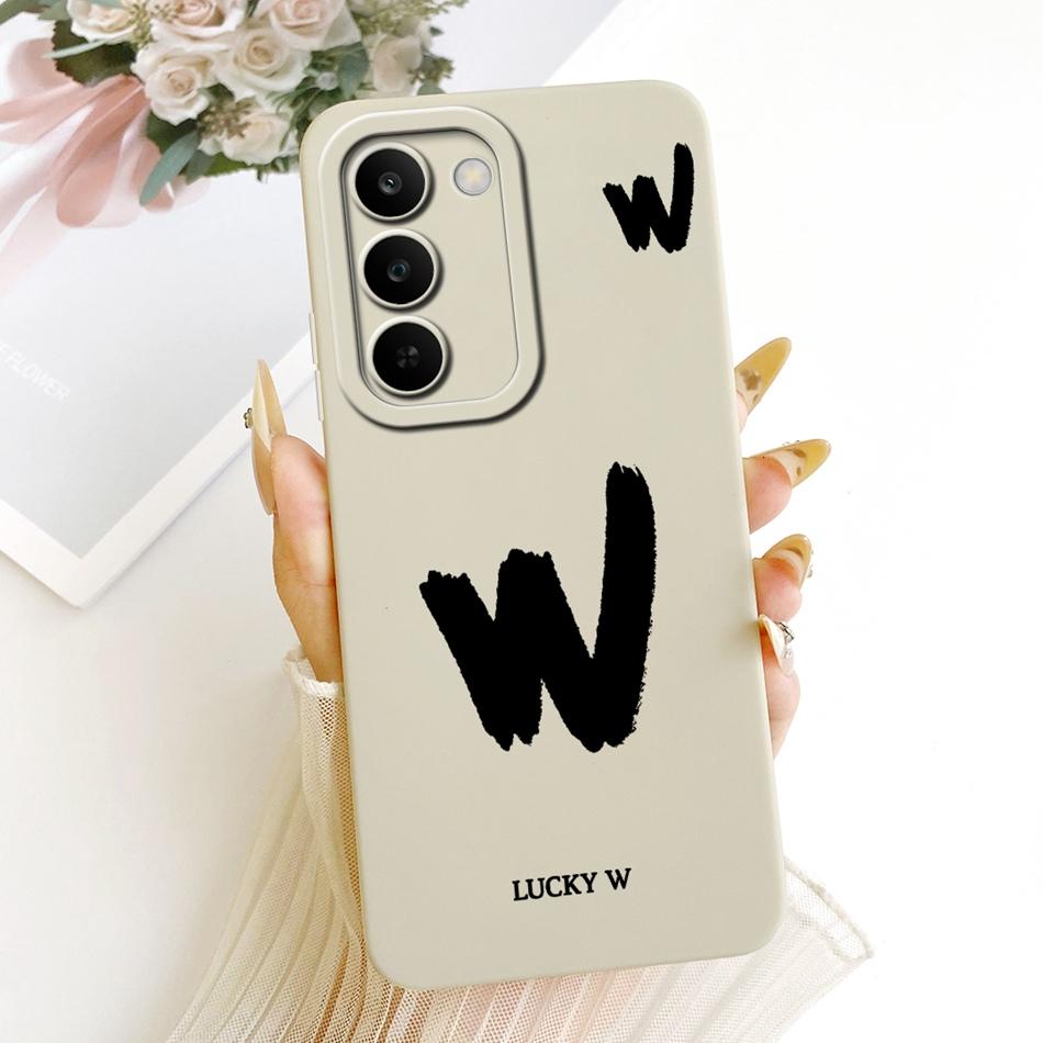 For Realme C83 Lucky Initial Letter Phone Case For Realme C83 C 83 5G Soft Silicone Cases Bumpers