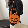 Halloween Handtasche Geldbörse Umhängetasche Neuheit Teufel Schultertasche PU-Leder Halloween Umhängetasche