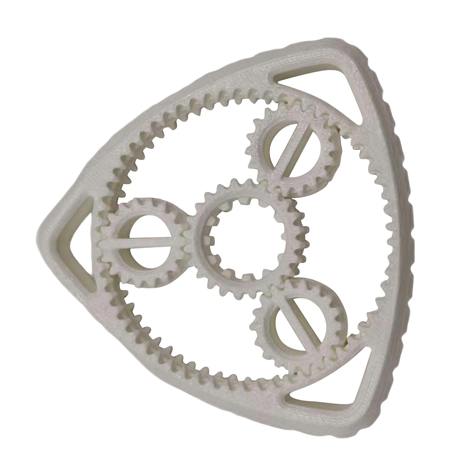 

3D Printed Triangular Planetary Gear Mechanical Gear Toy For Stress Relief One Size білий