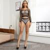 Sex underwear new sexy net hole temptation set hollow stockings mesh one-piece net socks net coat