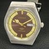 Citizen AUTOMATIC VINTAGE 8200 JAPAN MENS BROWN COLOR DIAL WATCH A702135-5 R208-a702135