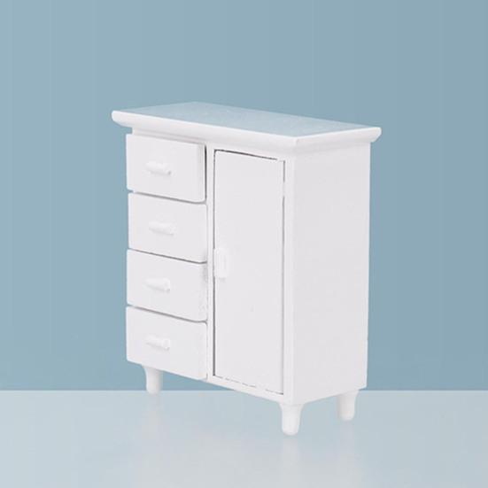 Dollhouse Cabinet Multiple Compartments Decoration Interesting Miniature Mini Drawer Model for