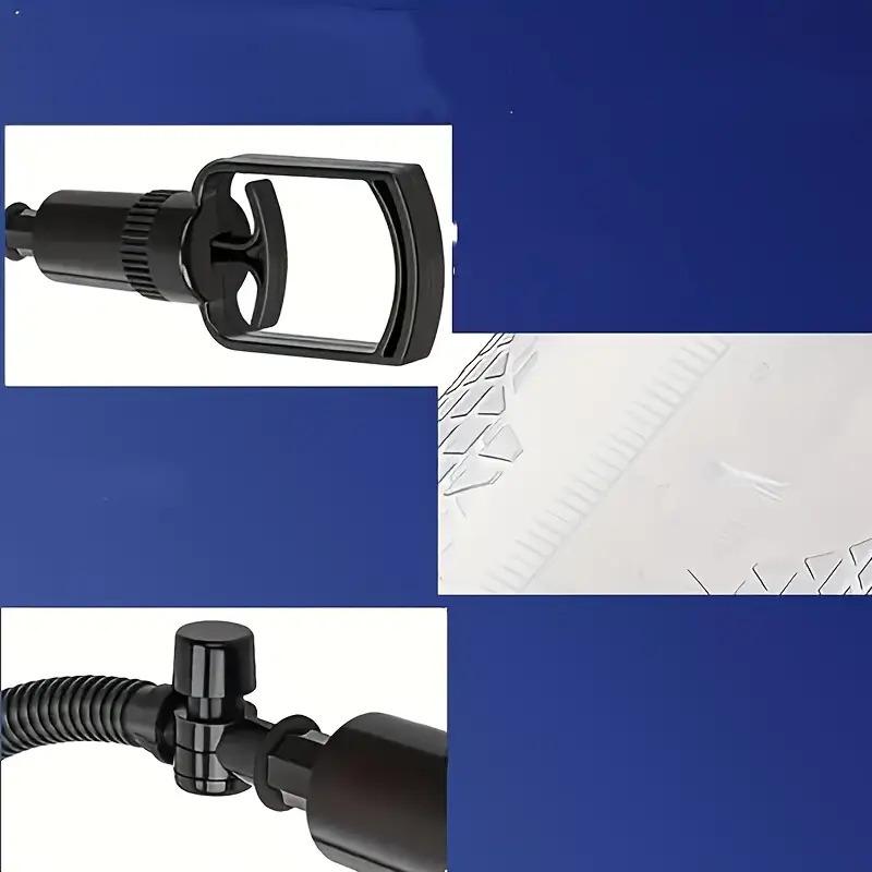 Male Vacuum Manual Penis Four-Piece Set with 3 Locking Essence Rings, Transparent Cylinder, and Black Hose, Durable Structure,