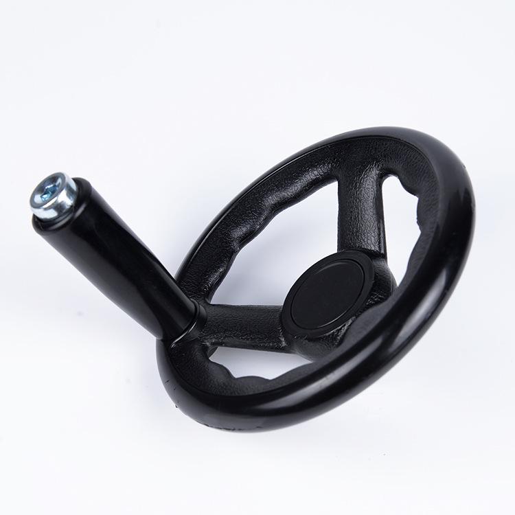 Corrugated Plastic-Steel Three-Spoke Handwheel for Machine Tools and Grinders