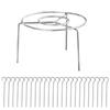 Air Fryer Rack with 12/24 Skewer Stainless Steel Vertical Meat Skewers Rack