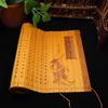 Peach Blossom Spring Bamboo Slips Scroll Chinese Cultural Characteristic Gifts Decorative Handicrafts and Ornaments