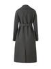 Nanyou Women's Wool Cashmere Belted Long Coat - Elegant Lapel Design for Autumn/Winter