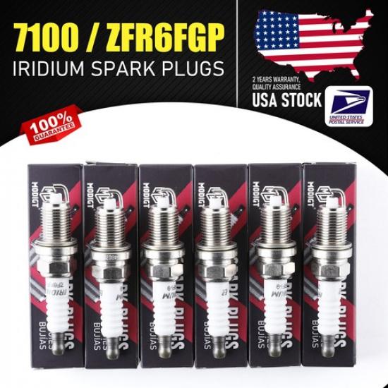 Enhance Engine Performance For NGK 7100 / ZFR6FGP, OEM Spark Plugs Set 6pcs NEW