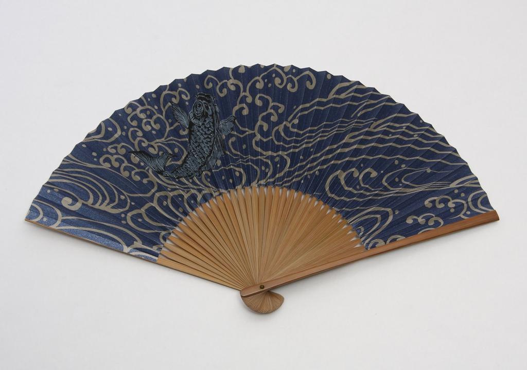 Kyoto Usu Karaki Kyoto Handwerker handgemachte Fächertasche Präsentationsbox [Hasegawa] Fächer, Karpfen, Sekishu, Fächer, inklusive,