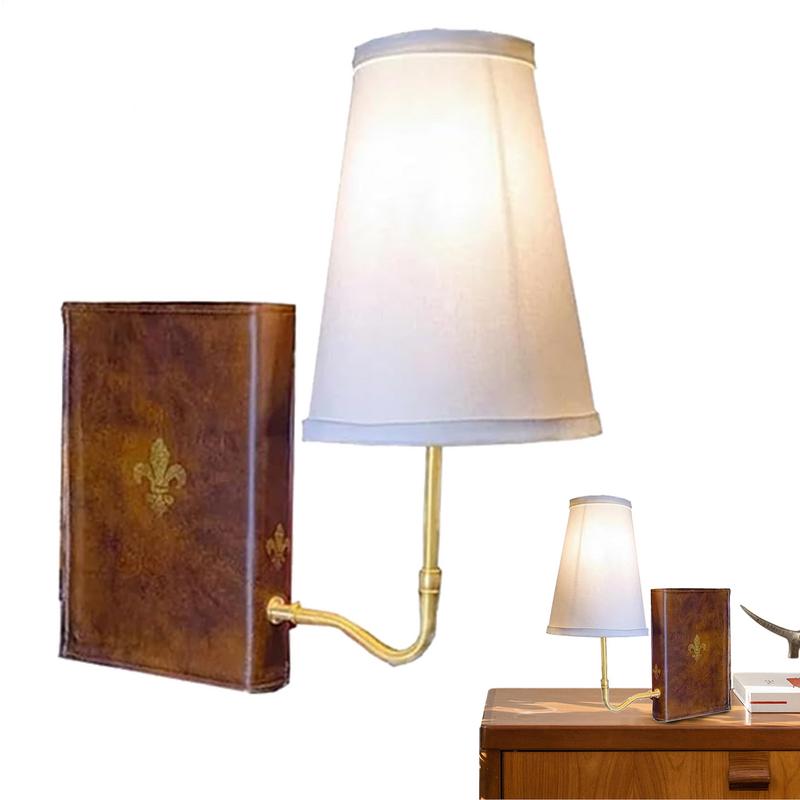 Literaturbuch Lampe Vintage Tischlampe Bücherregal Licht Einzigartige Dekorationsregal Lampe für Wohnzimmer Heimdekor Anhänger
