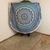 Small Mandala Roundie Cotton Art (130cm) – Classic Blue