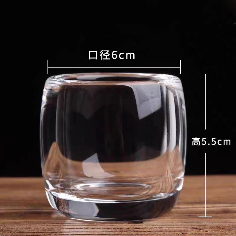 

80 мл чашка для чая высокая и низкая 2 типа хрустальное стекло чистое натуральное стекло утолщенная винная чашка прозрачные подарки для друзей чашки для воды 80ml-1PCS