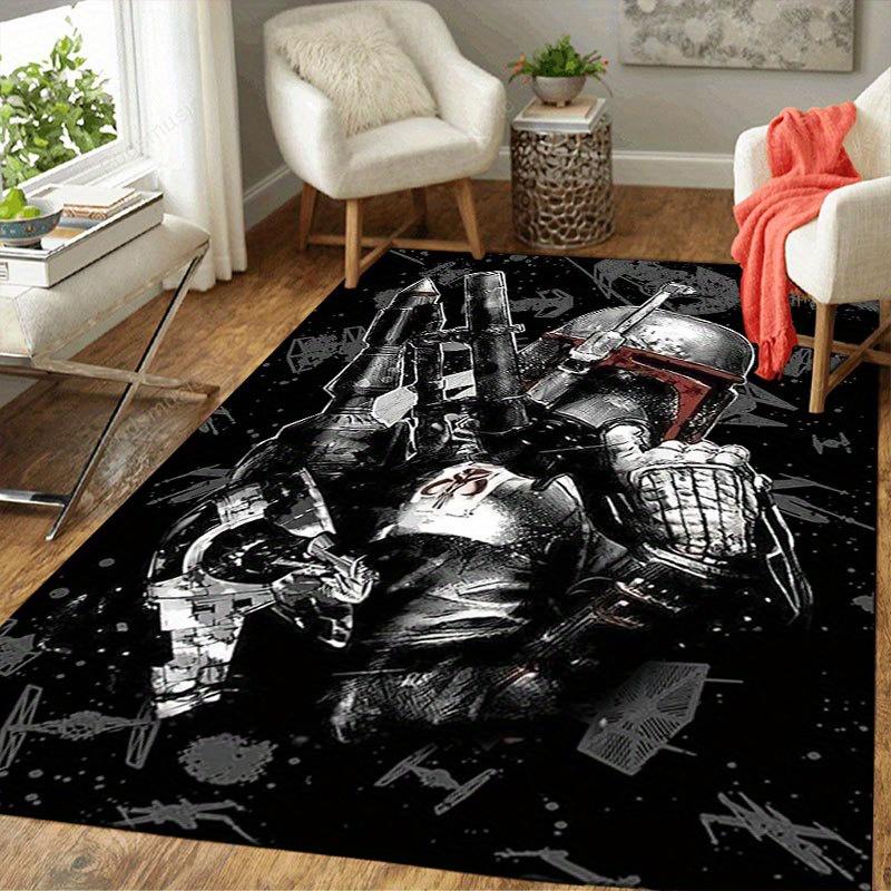 1pc Star wars Yoda Pattern Carpet Area Rug Non slip Carpet Hand Washable Floor Mat Suitable For Living Room Bedroom Home Decor Room Decor