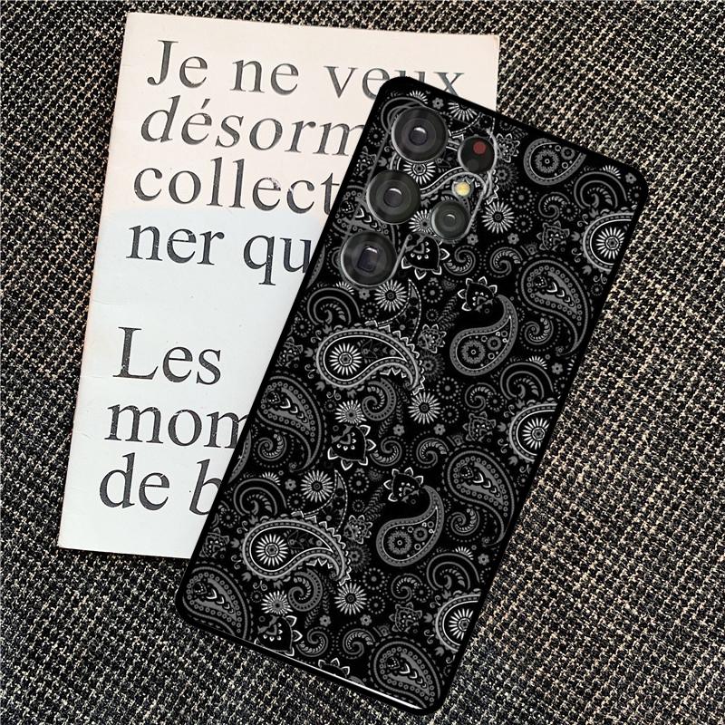 Bandana Seamless Pattern Case For Samsung Galaxy S25 Ultra S20 S21 S22 S23 S24 Ultra S9 S10 Plus S24 FE Back Cover