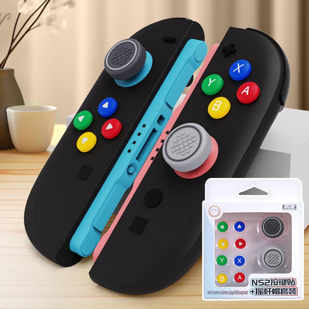10 Colors Joystick Cap For Switch 2 Silicone Button Covers Thumb Grip Set Easy To Install Anti-Slip Comfort Grip Enhancer