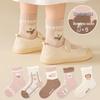 25 Nouvelles Chaussettes en Coton Mi-Mollet Couleur Unie pour Filles Automne/Hiver