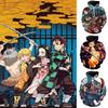 Vibrant And Comfortable Demon Slayer 3d Printed Couples Hoodies With Long Sleeves