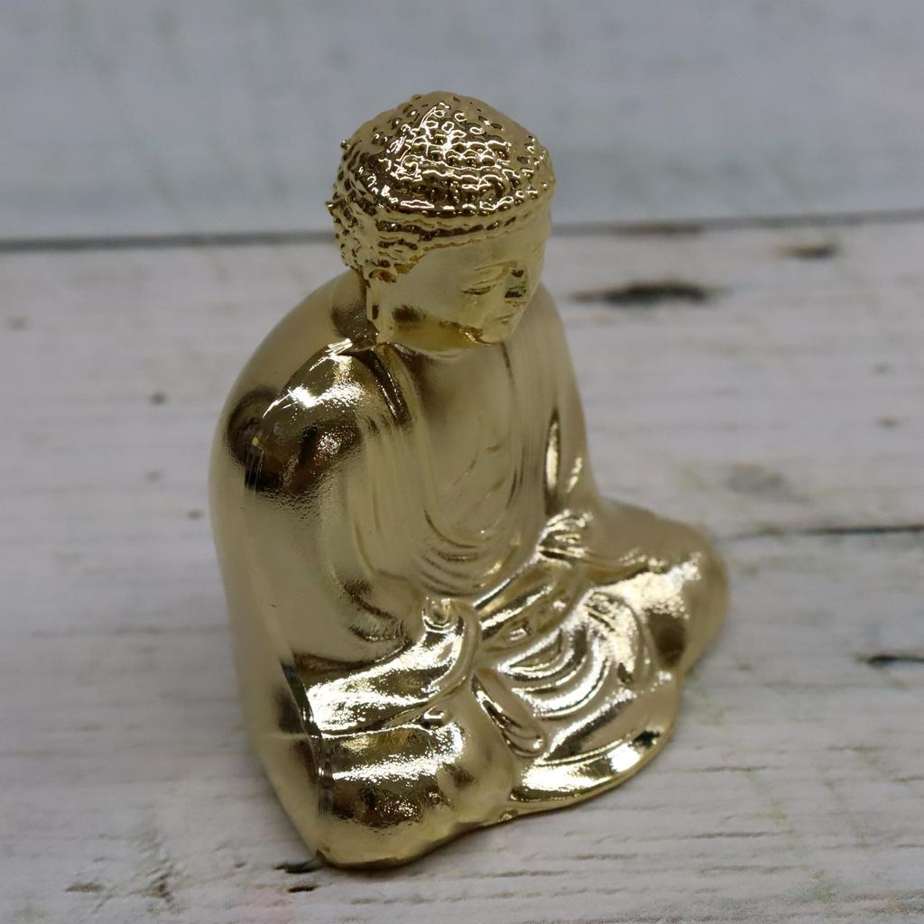 Japanese Souvenir Great Buddha inches cm in Made in Japan Statue, 1.6 (5.1 length), Gold,
