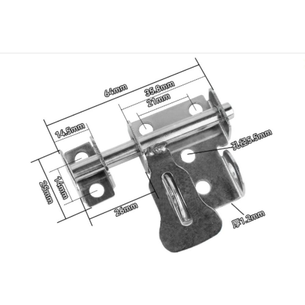 

Защелка из нержавеющей стали для безопасной двери используется как небольшое противоугонное устройство для раздвижных дверей, дверей ванной комнаты и т. д.