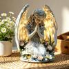 Acrylic Angel Statue Radiant Design Desktop Decoration Prayer Angel Acrylic Ornament  Cafe Decor