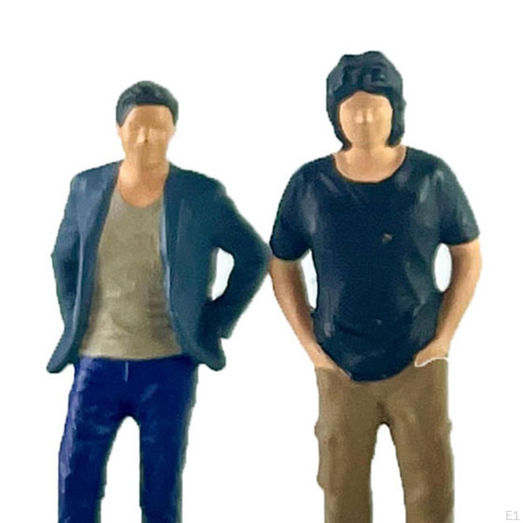 Mini Billiards Figure Model Set 1/64 People DIY Projects Layout Miniature Pool Scene