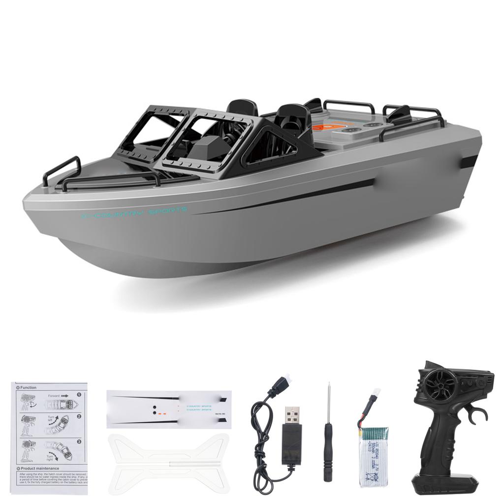 Remote Control Boat, 2.4GHz Water tight Karting Ship with Brushless Motor for Pools and Lakes, Mini Electric Toy for