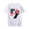 GREEN DAY American Idiot Print Tshirt American Punk Band Print Fashion Round Neck Short Sleeve Top for Men Casual Loose Tshirt