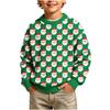 Boys Girls Christmas Print Crewneck Pullover Sweatshirt Casual Comfortable Athletic Top for Holiday