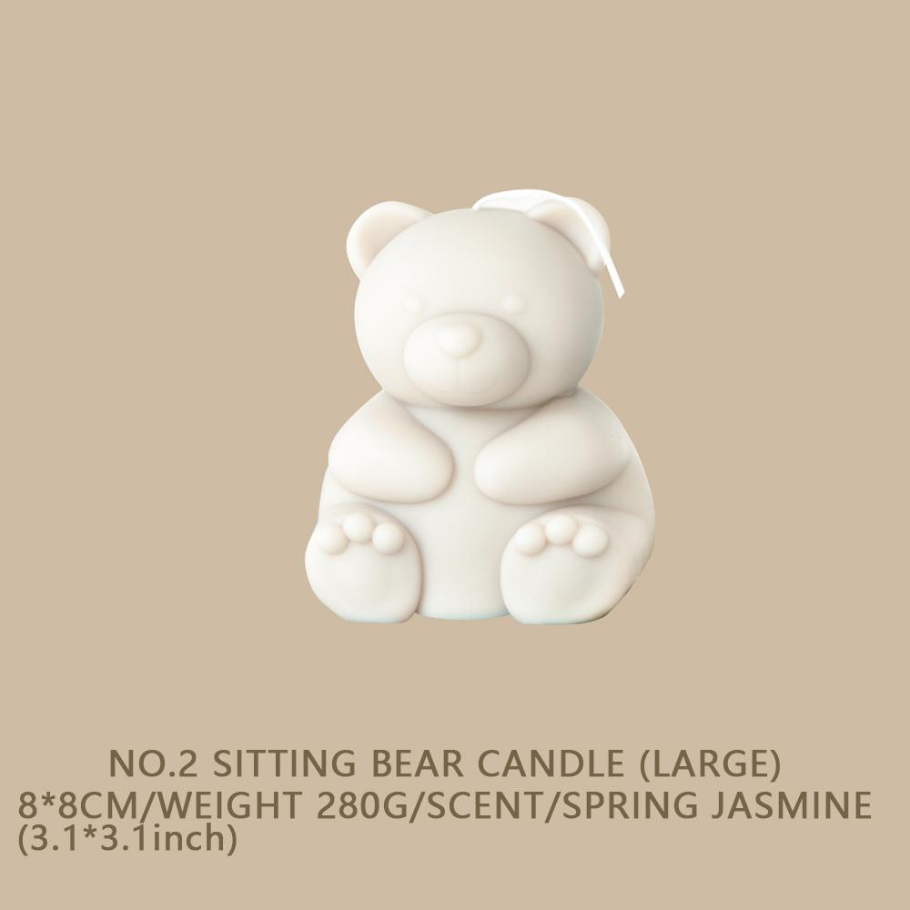 1 Pezzo Candele Carine Animali Orso Candele Profumate Capodanno Decorazioni per la Casa Piccoli Cani Candele Aromatiche Regali di Compleanno Souvenir per la Casa