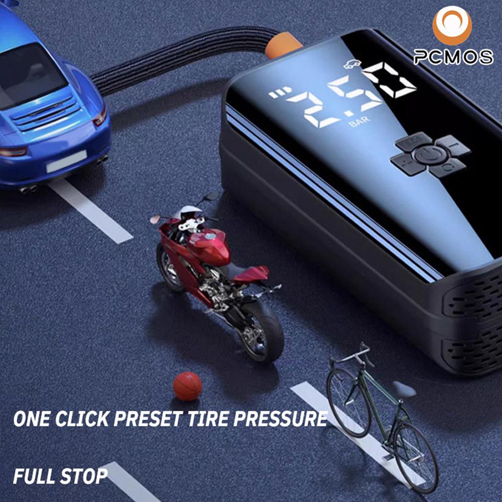 New Wireless Portable Air Compressor Universal Electric Tire Pump with Pressure Sensor for Car Motorcycle Basketball Inflatable