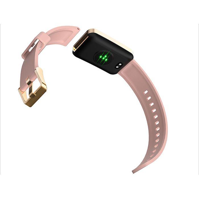 Montre Connectée Blackview R5 - GPS IP68 Etanche - Smartwatch De Fitness - Rose