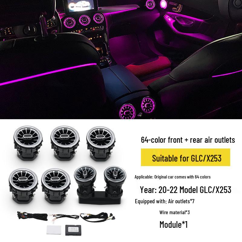 Mercedes Luminous Turbine Air Vent Ambient Light for C200L, GLC, C260L W205