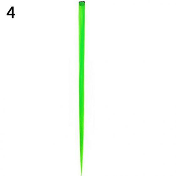 Damers Flerfärgade Långa Raka Syntetiska Clip In On Hårförlängningsbit