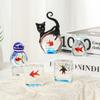 Home Decor Black Cat Ornaments Living Room Desktop Glass Fish Mini Pocket Fish Ornaments  Cute