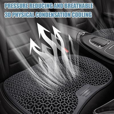 Car Gel Cooling Seat Cushion 3D Honeycomb Breathable Cool Car Home Office Chair Cushion Ventilation Sheet Car Accessories