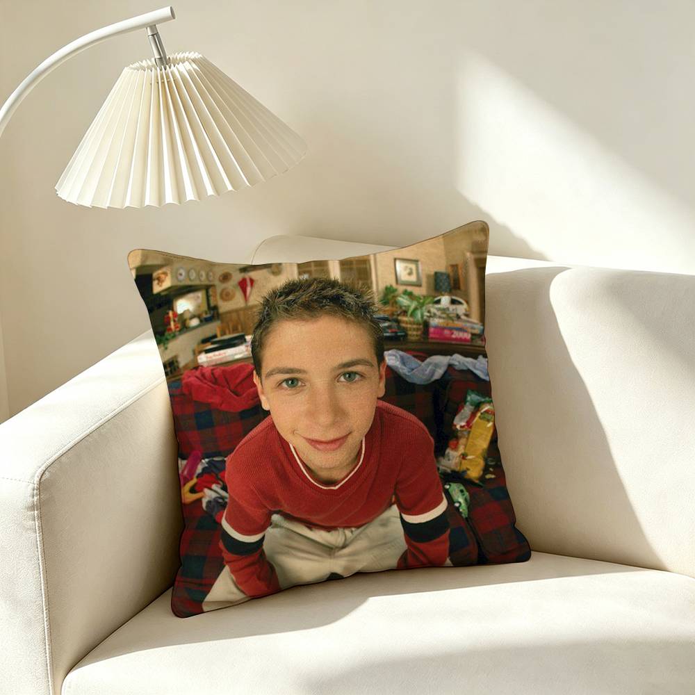M-Malcolm in the Middle TV Sitcom Square Double-Sided printed Pillow Case Bedroom Bedside Pillow Sofa Cushion Cover