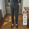 Men's High-End Wool Trousers: Autumn/Winter Thickened, Slim-Fit, Business Casual Trendy Pants