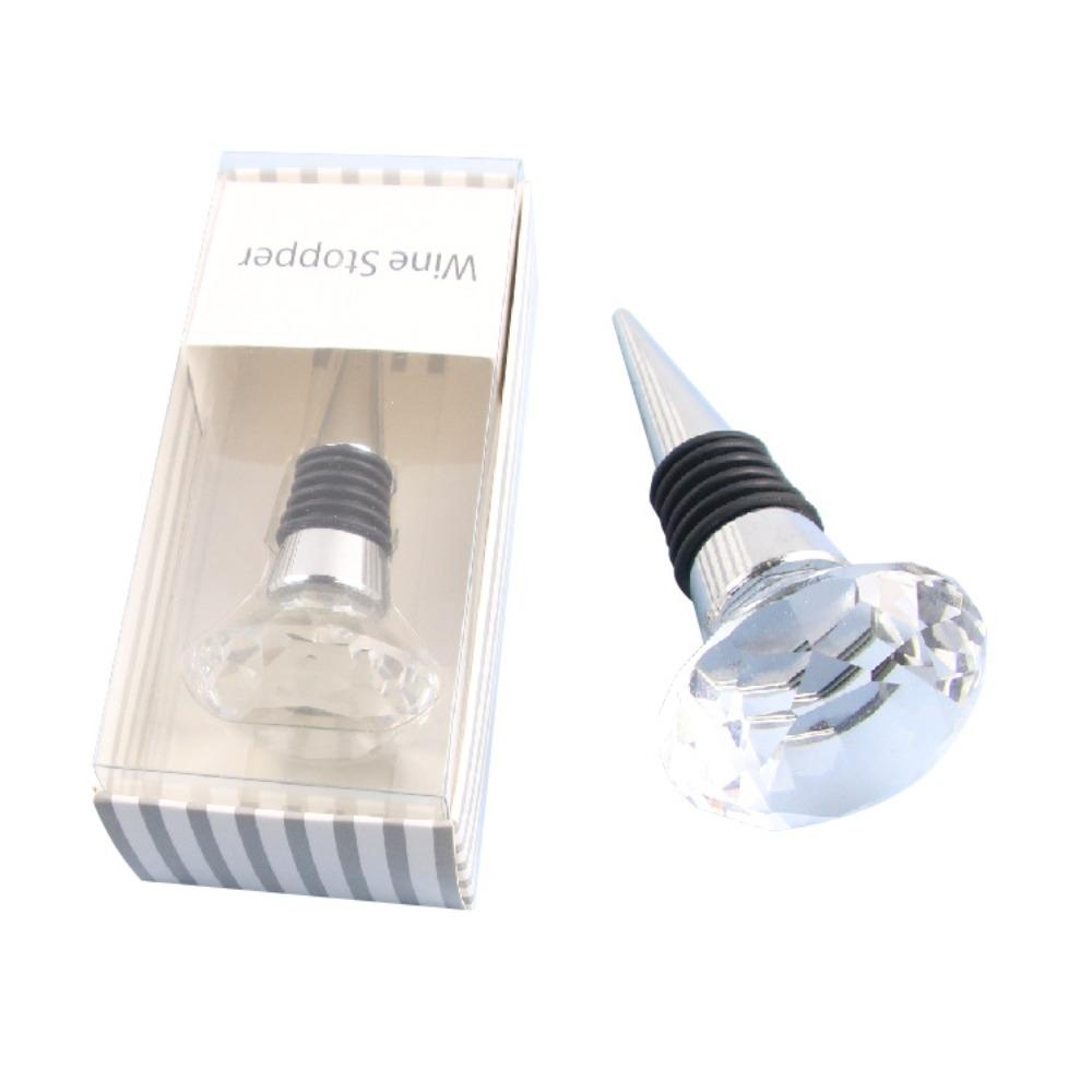 3 pièces Bouchon de Bouteille en Alliage de Zinc Bouchon à Vin Diamant Nouveau Bouchon Diamant Cadeau