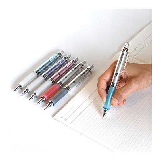 Mitsubishi Pencil Alpha Gel 0.5 Kuru Toga Mechanical Pencil, Blue, M5858GG1P.33, Knock-Type, With Eraser, Gel Grip, Kuru Toga Engine