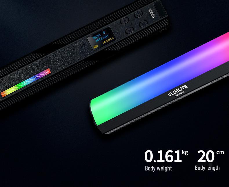 8VLOGLITE W200RGB Handheld LED Fill Light Stick for Photography and Live Streaming