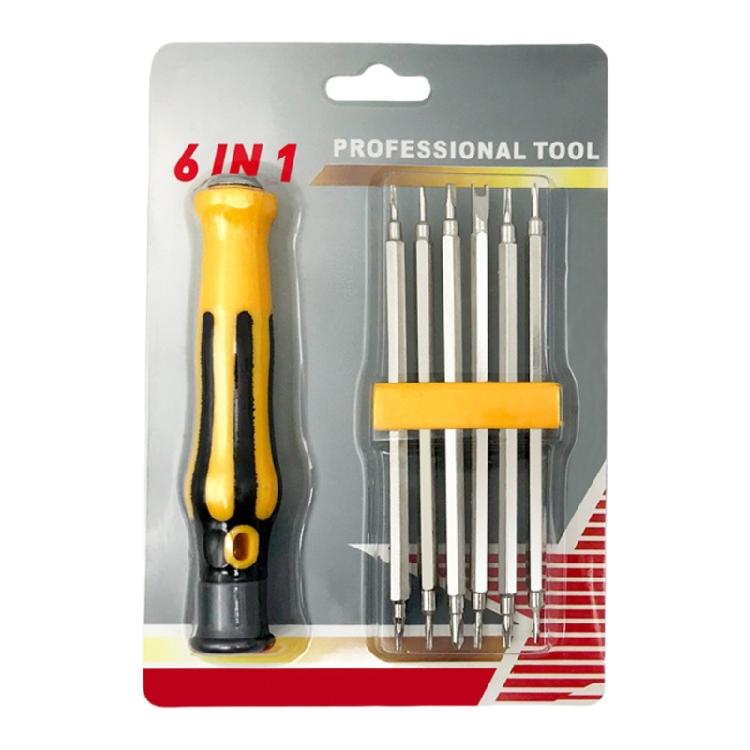 

Reliable 6 in 1 Electronics Double Head Magnetic Screwdriver Tools Set for Home and Professional Use in Various Repairs