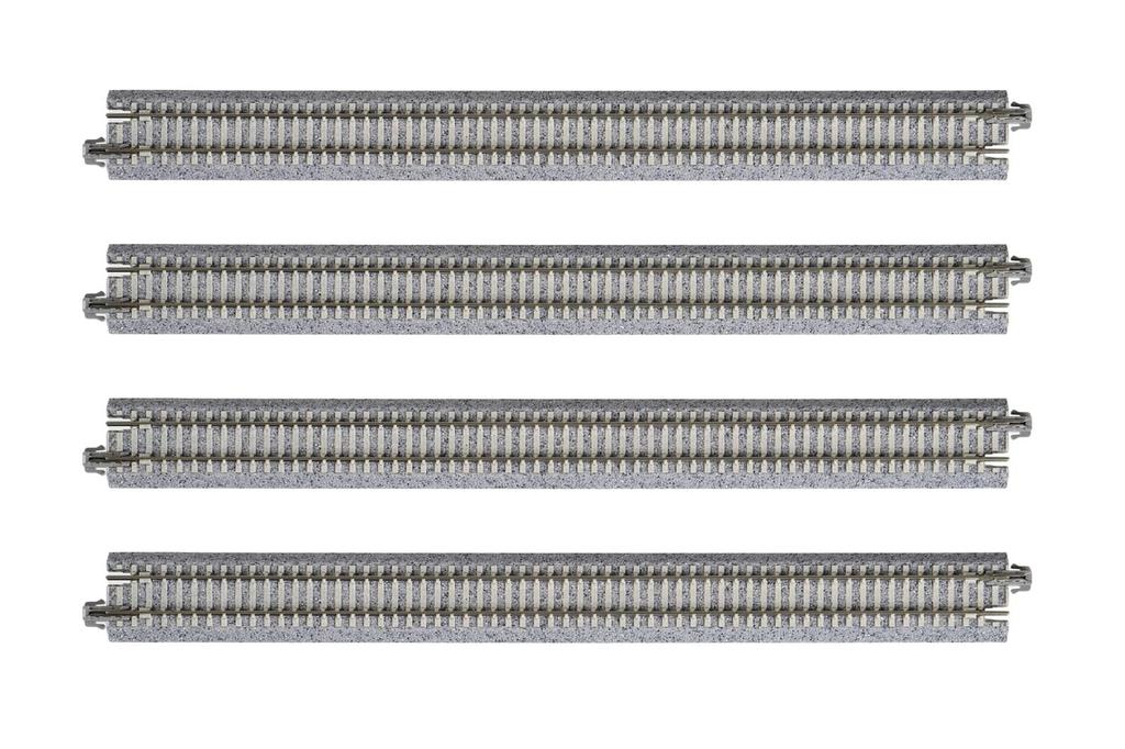KATO N Gauge Double Track Station Extension Track 248mm 4 Pieces Railway Model Rail Set 20-875