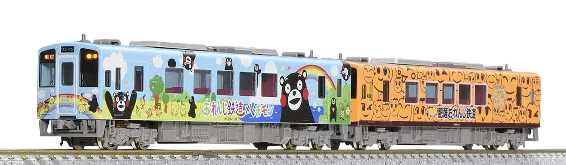 

TOMIX N Gauge Hisatsu Orange Railway Type Kumamon Wrapping 1 Set 2 Cars 98062 Железнодорожная модель дизельного вагона HSOR-100 Нет. Апельсин-тян
