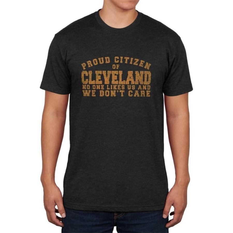 Proud No One Likes Cleveland Mens Soft T Shirt XXXXXL чёрный