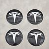 Car Sticker Tesla 4pcs 56mm Black White Tesla Cap Hub Center Cap Logo Sticker for Tesla Model 3 Y S X Personalized Car Sticker C