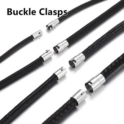 1pcs Lace Buckle Clasps for Leather Cord Bracelet Jewelry Making Accessories Stainless Steel Magnetic Clasp Fastener Closure